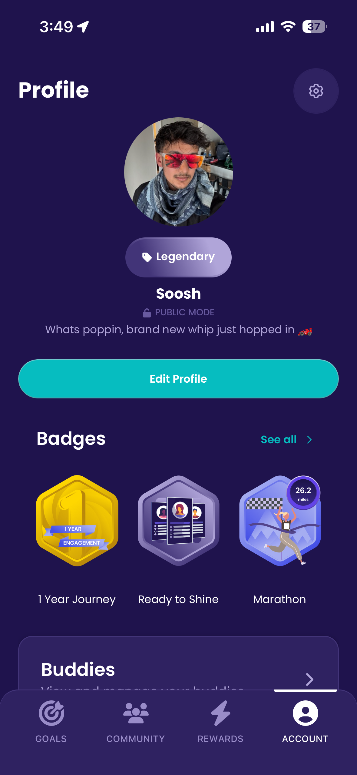 Bolts dashboard